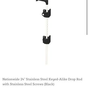 Nationwide Industries Key Locking 24” Drop Rods (2) NWOT